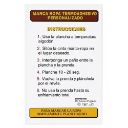 Marca ropa termoadhesivo personalizado