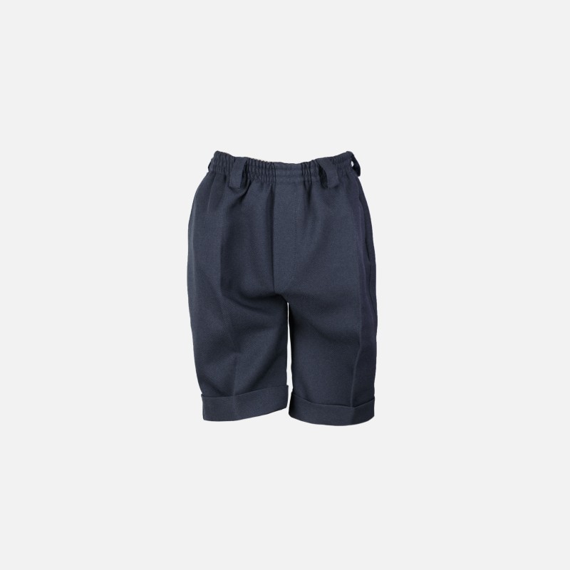 Bermuda Infantil Poliéster Azul Marino